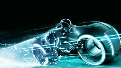 La rueda eléctrica para la bici inspirada en la película Tron