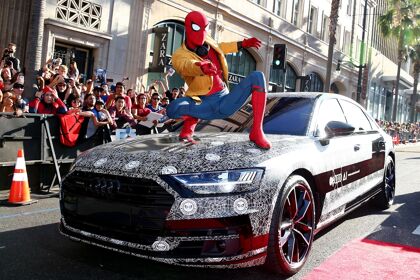 El Audi A8 se cuela en el estreno de la nueva película de Spiderman