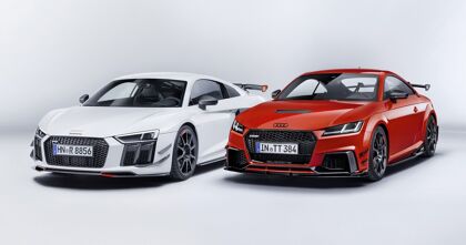 Mejoras dinámicas y estéticas para los Audi TT y R8 con los Audi Sport Performance Parts