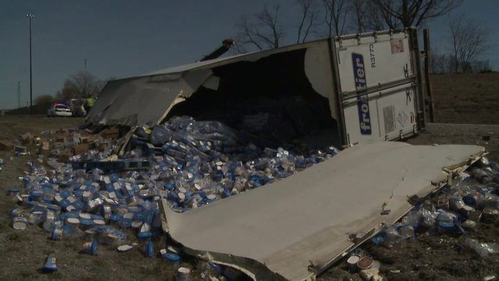 Ice Cream Spills From Semi 5 700x394