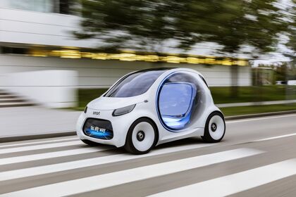 Smart vision EQ fortwo, el coche de carsharing del futuro