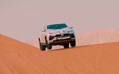 El Lamborghini Urus muestra sus capacidades off-road antes de su lanzamiento