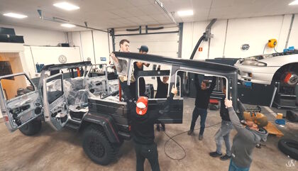 Si no te cabe el coche en el garaje, corta su techo como Jon Olsson