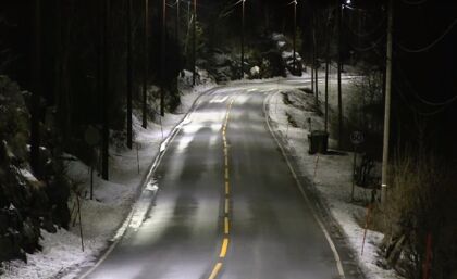 Noruega estrena unas farolas inteligentes que se encienden a tu paso