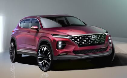 Hyundai Santa Fe 2018, revelado parcialmente su diseño