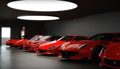 ¿Es ésta la mejor colección de Ferrari del mundo?
