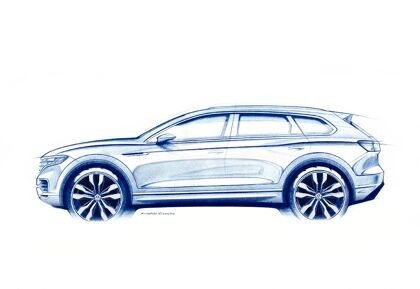 Volkswagen Touareg 2019, primer adelanto de la tercera generación