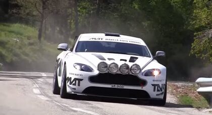 ¿Un Aston Martin V8 Vantage de rallyes? Aquí va un vídeo que lo demuestra