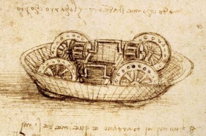 Así se movía el carro autopropulsado de Da Vinci que ideó el coche autónomo