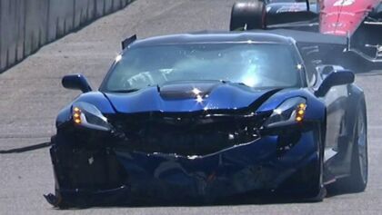 ¡Cuidado! Así estrelló el safety car de la IndyCar un ejecutivo de General Motors