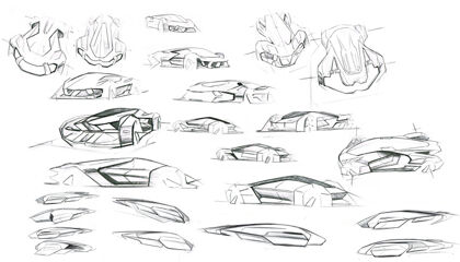 6 posibles diseños para el Lamborghini de 2035