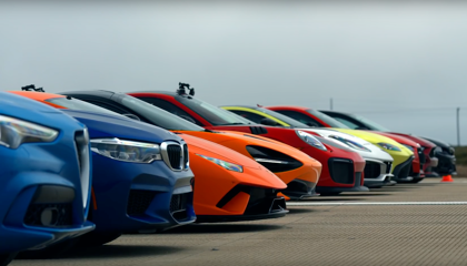 La carrera de aceleración definitiva entre 12 de los superdeportivos del momento