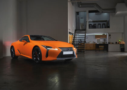 Lexus LC 500h Matte Prototype, todo al naranja para el coupé híbrido