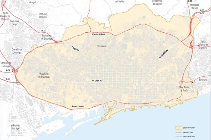 Mapa ZBE Barcelona 700x467