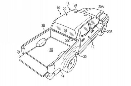 Las patentes de Ford muestran un techo extraíble para pick-up