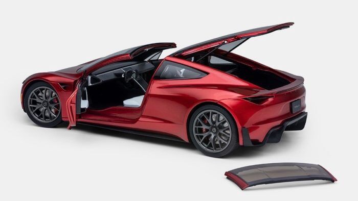 Tesla Roadster Maqueta Escala 5 700x394