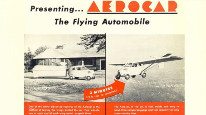 1954 Taylor Aerocar Coche Volador 5 700x393