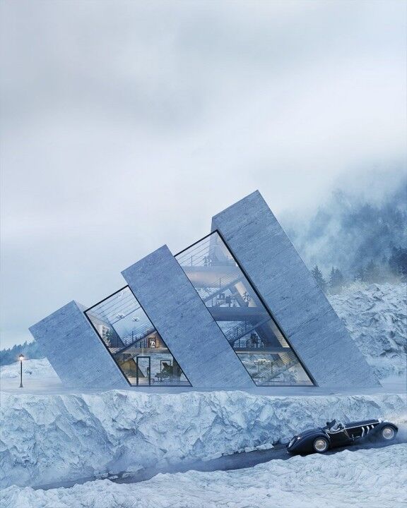 Casas Con Forma De Logotipo Adidas