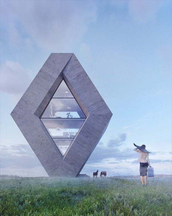 Casas Con Forma De Logotipo De Coche Renault