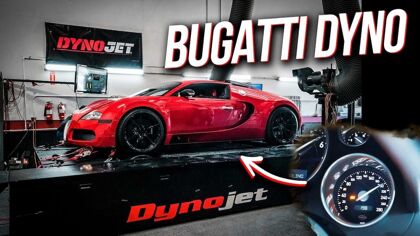 ¿Alguna vez has visto un Bugatti Veyron en un banco de potencia?