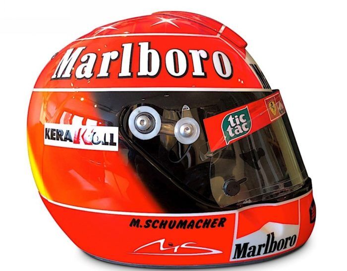 Schuberth QF1 Casco Michael Schumacher Scuderia Ferrari 2001 2 700x546