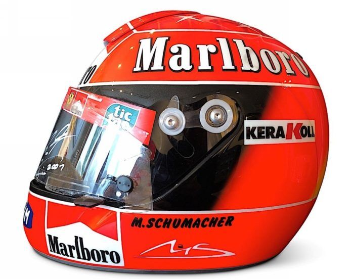Schuberth QF1 Casco Michael Schumacher Scuderia Ferrari 2001 3 700x552