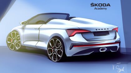 Skoda Scala Spider, un llamativo ejercicio de diseño hecho por estudiantes