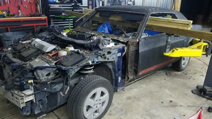 1969 Ford Mustang Toyota Prius 7 700x394