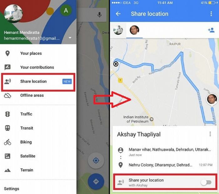 Google Maps Compartir Progreso De Viaje 2 700x621