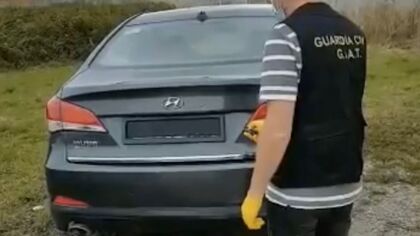 Pillado con un sistema para ocultar su matrícula