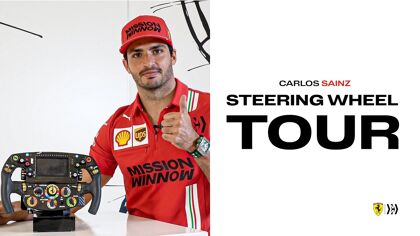 Carlos Sainz Jr. te explica cómo funciona un volante de Fórmula 1 (el de Ferrari)