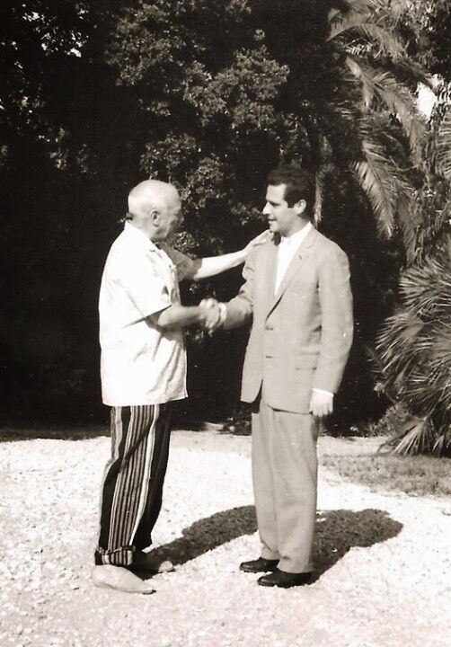 Pablo Picasso Y Manuel Mejido 1975
