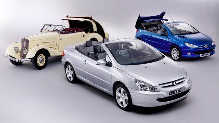 Peugeot 401 Eclipse Peugeot 206 CC Y Peugeot 307 CC 700x394