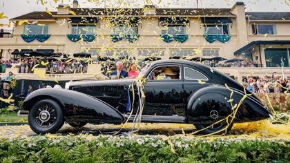 Éste Mercedes-Benz 540K Autobahn Kurier ha sido elegido como el coche más bello y tiene pasado español