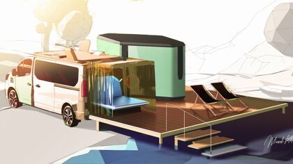 Renault Hippie Caviar Hotel: uniendo los conceptos de autocaravana y lujo