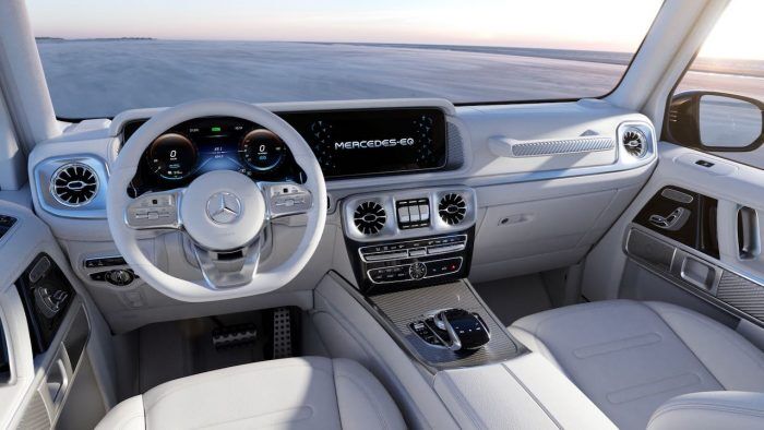 Mercedes Concept EQG 2021 Interior 1 700x394
