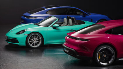 La paleta de colores de Porsche más completa y con algunos históricos
