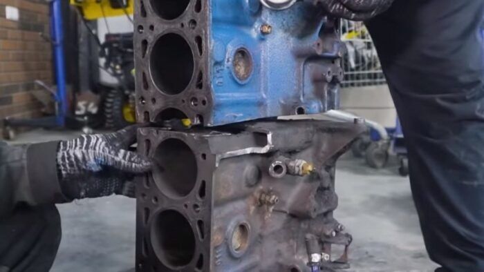 Motor De Seis Cilindros Con Bloques De Cuatro Cilindros 6 700x394