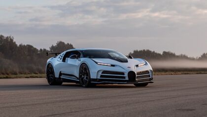Más de 50.000 kilómetros para que el Bugatti Centodieci llegue en plena forma