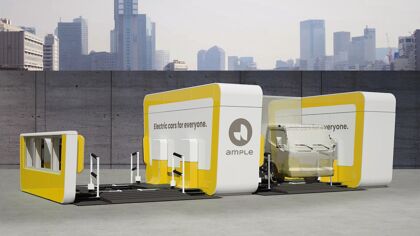 Ample trae a Madrid su servicio de intercambio de baterías para eléctricos