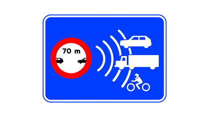La nueva señal de la DGT que anuncia el control de la distancia de seguridad y que no deberías omitir